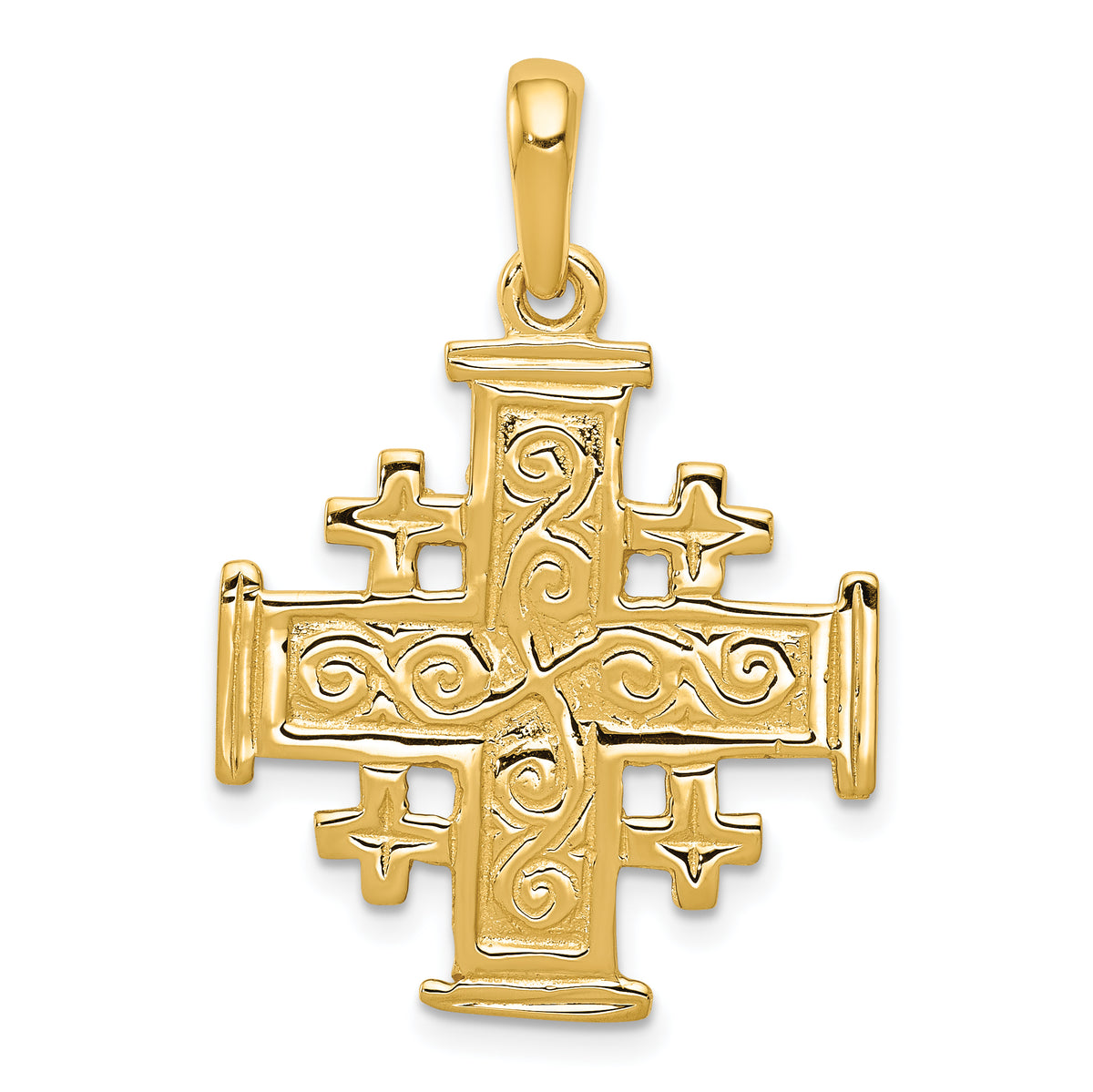 10k Jerusalem Cross Pendant