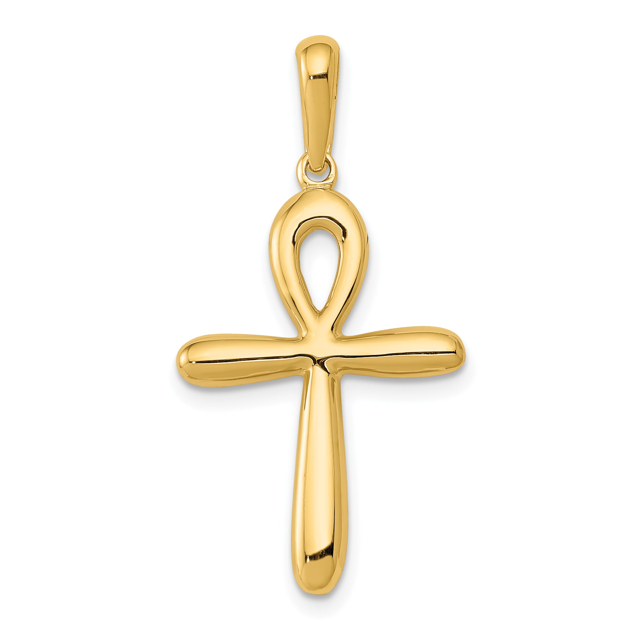 10k Ankh Cross Pendant