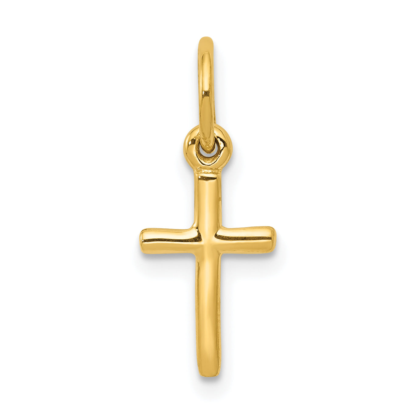 10k Small Cross Charm