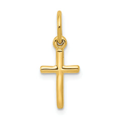 10k Small Cross Charm