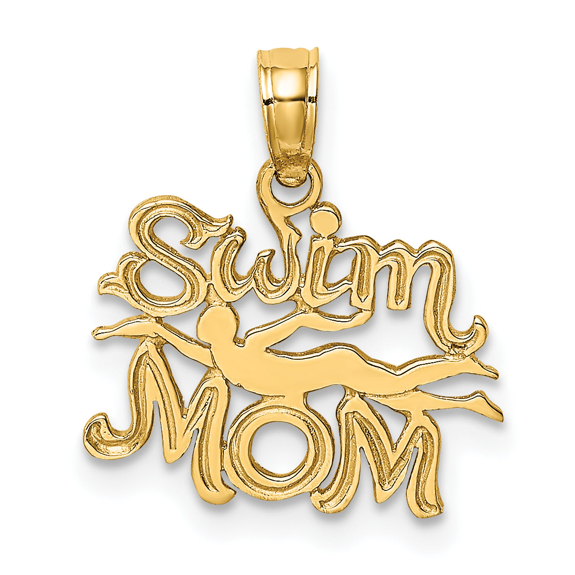 10K SWIM MOM w/Swimmer Charm