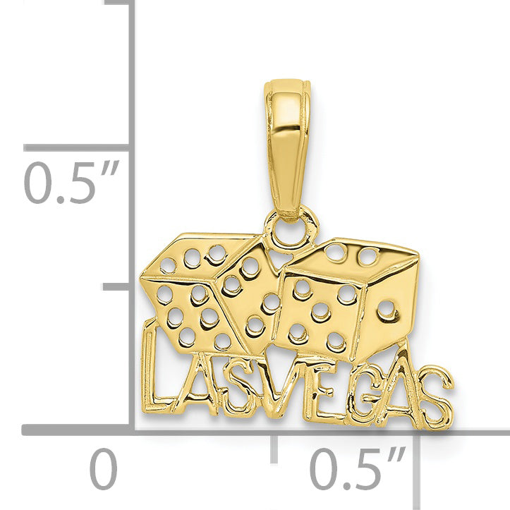 10k LAS VEGAS w/Dice Pendant