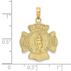 10k St. Florian Protect Us/Fire Dept. Pendant