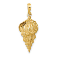 10k Conch Shell Pendant