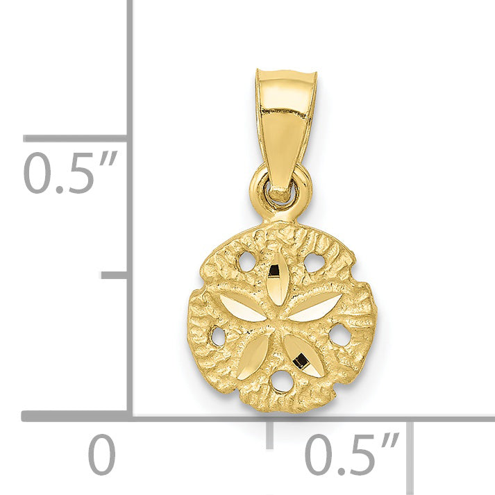 10K Sand Dollar Pendant