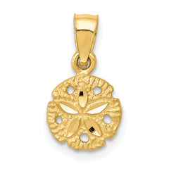 10K Sand Dollar Pendant