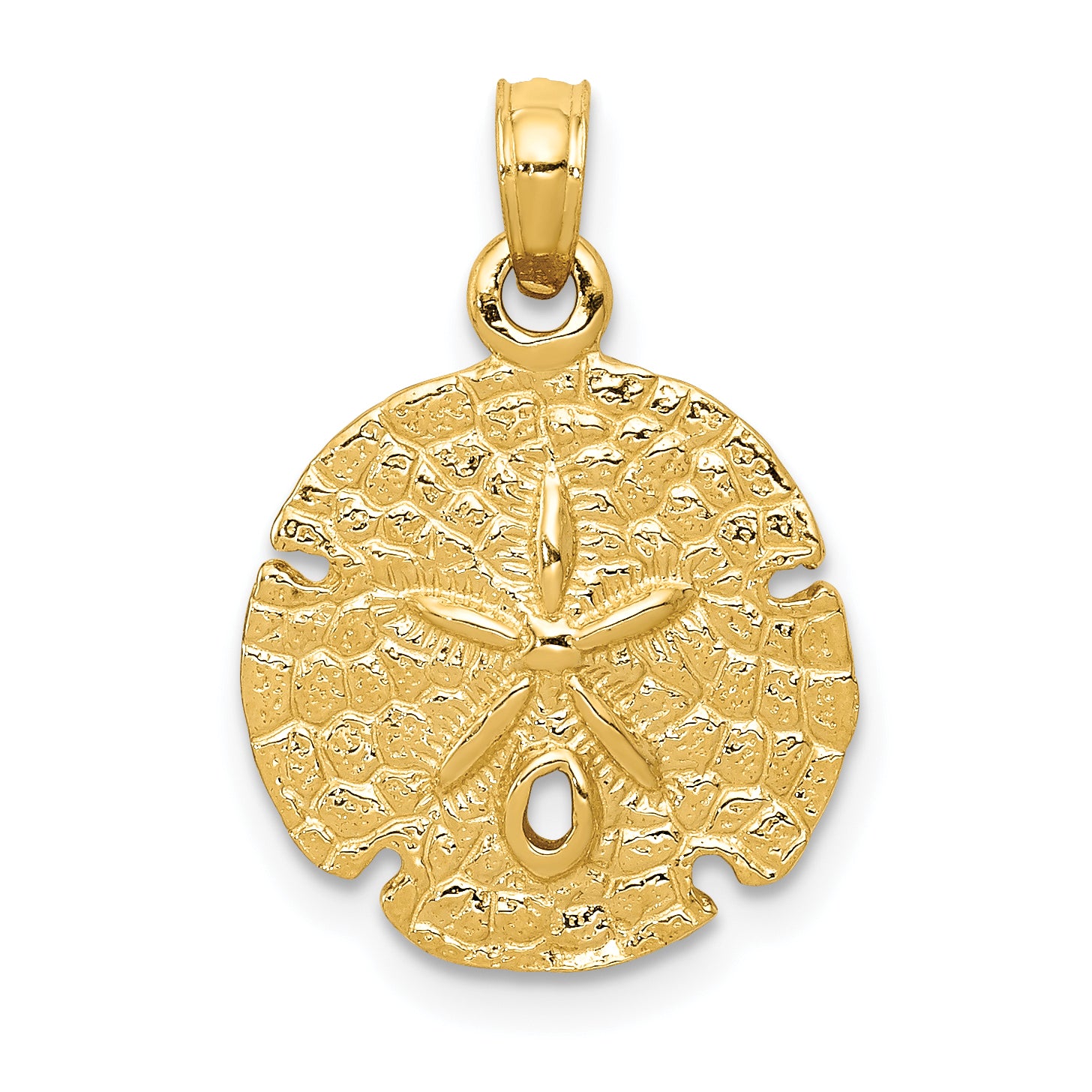 10k Sand Dollar Pendant