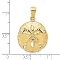 10k Sand Dollar Pendant