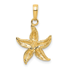 10K Starfish Pendant