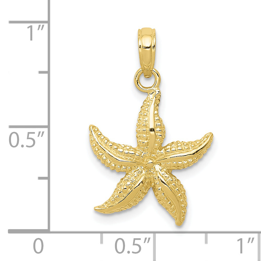 10K Starfish Pendant