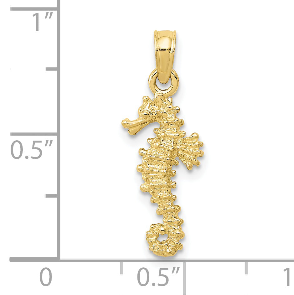 10k Seahorse Pendant