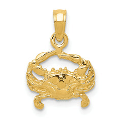 10k Crab Pendant