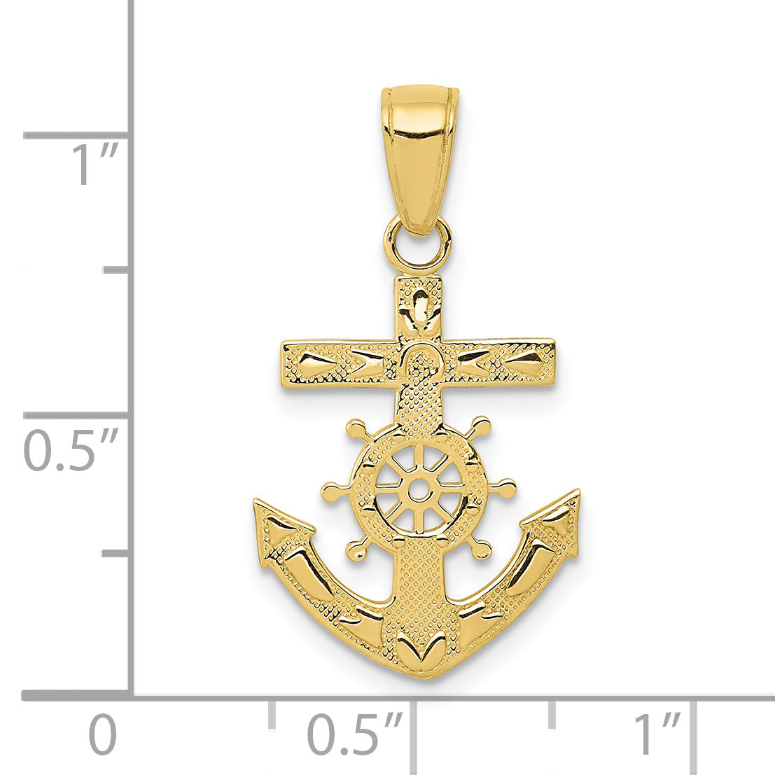 10k Mariner's Cross Pendant