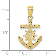 10k Mariner's Cross Pendant