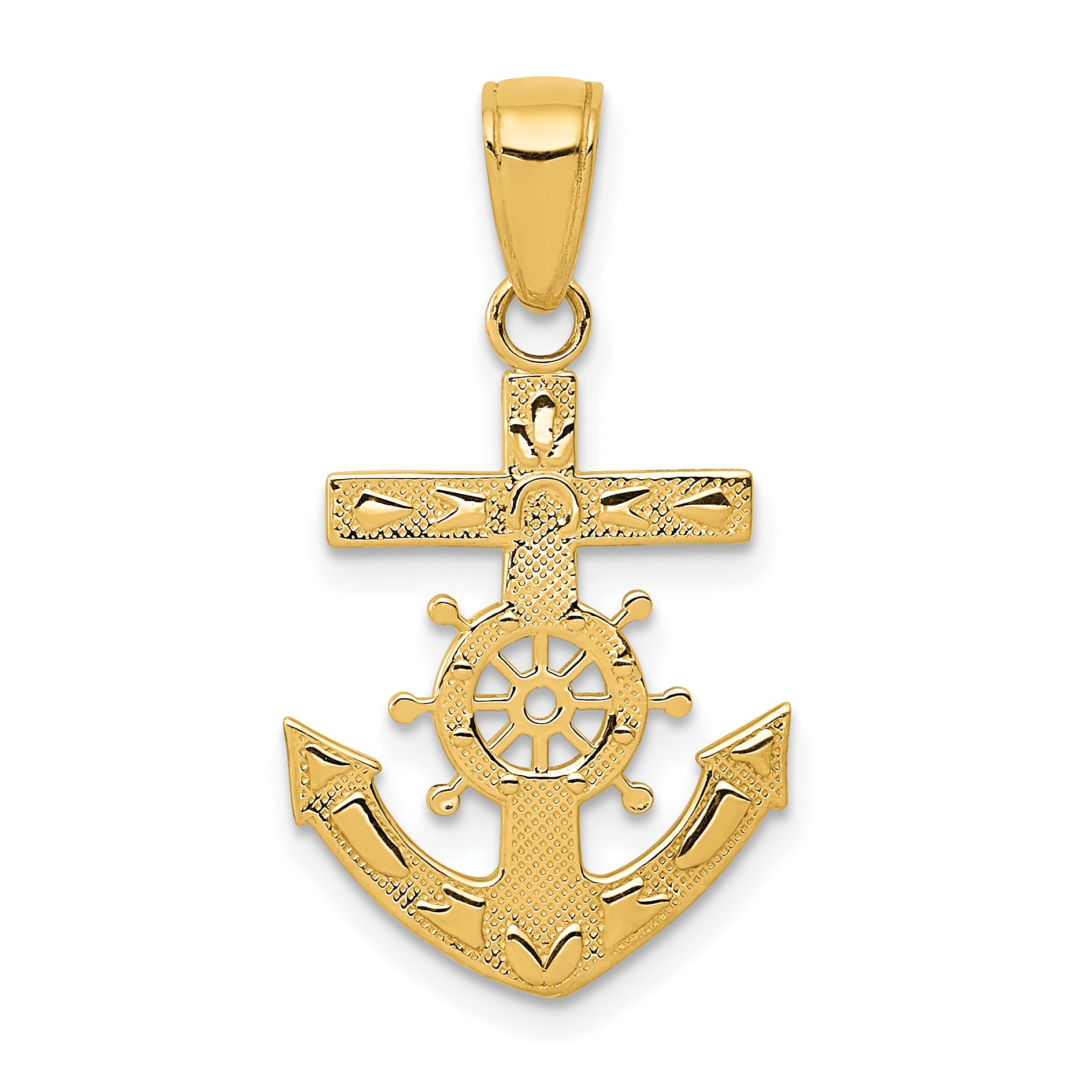 10k Mariner's Cross Pendant