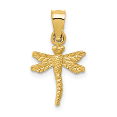 10K Dragonfly Pendant