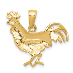 10k Rooster Pendant