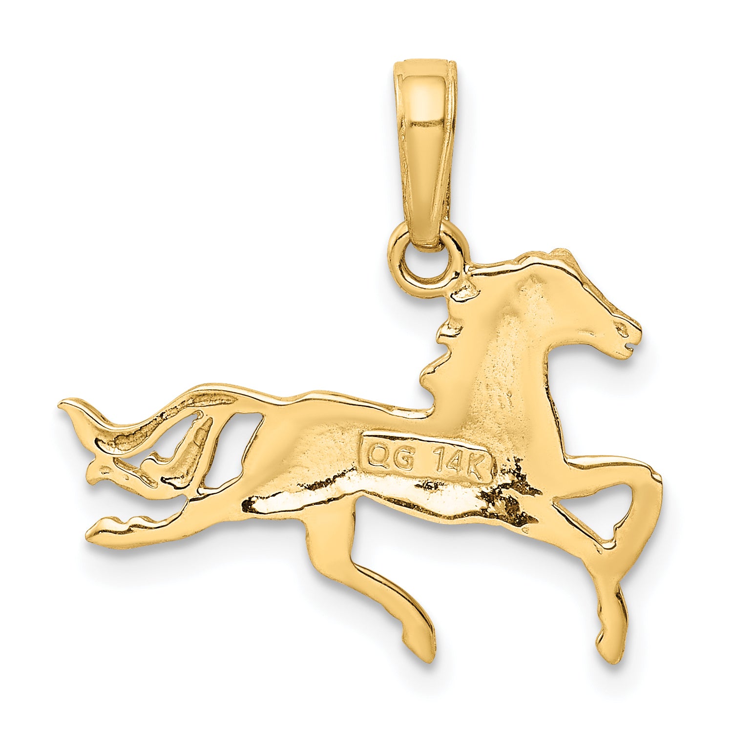 10K Horse Pendant