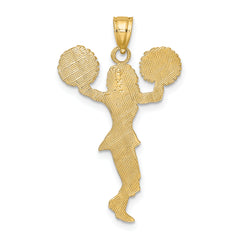 10k Cheerleader w/Pom-Poms Charm