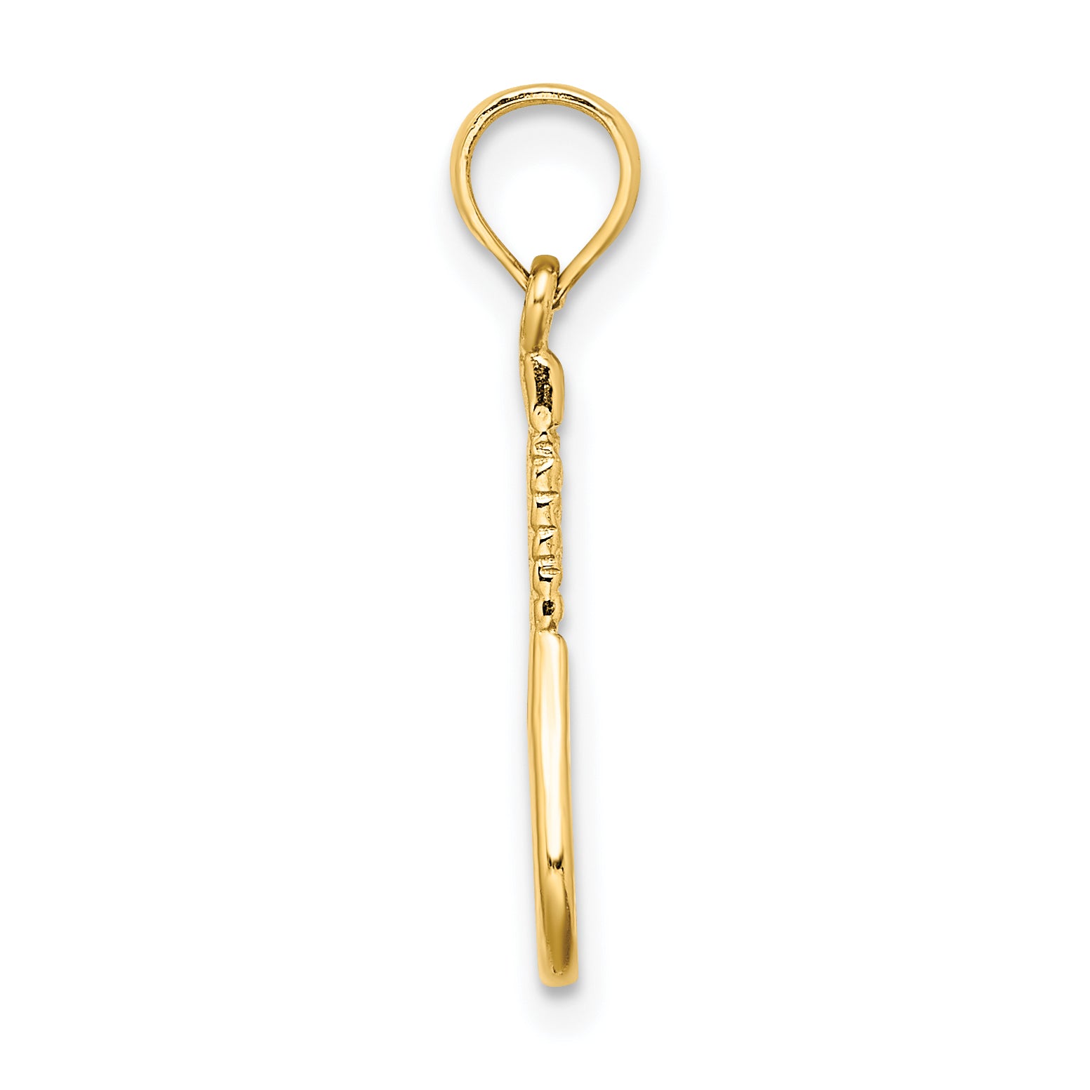 10K Tennis Racquet Pendant