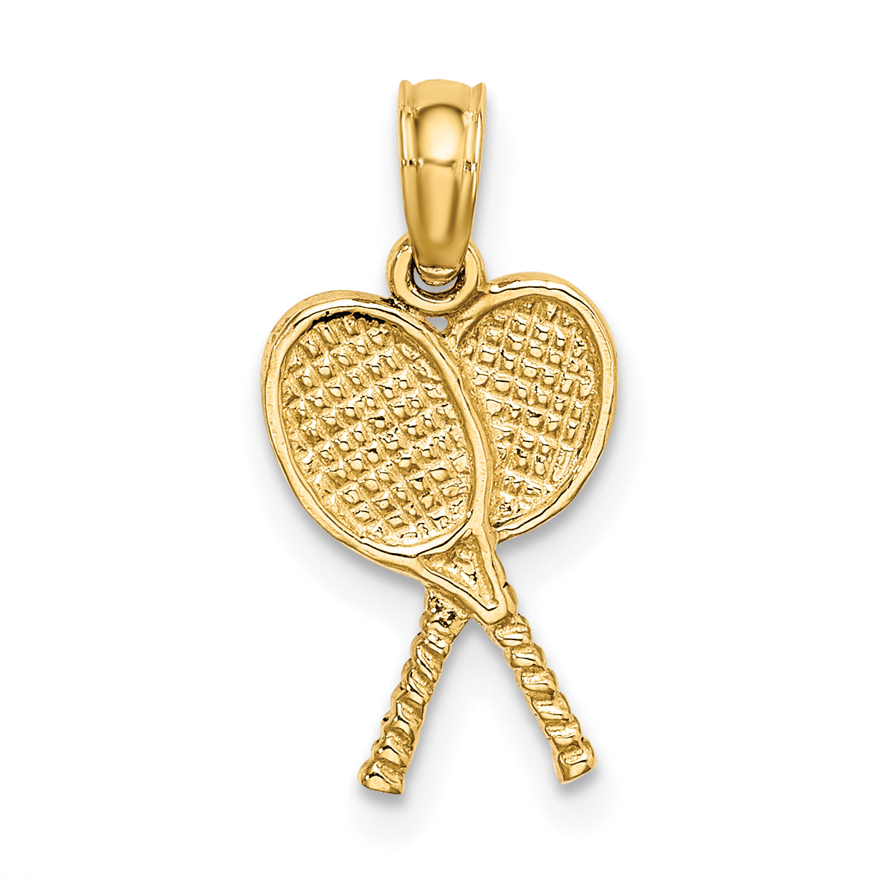 10K Tennis Racquets Pendant