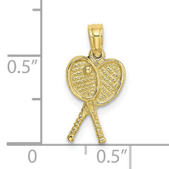 10K Tennis Racquets Pendant