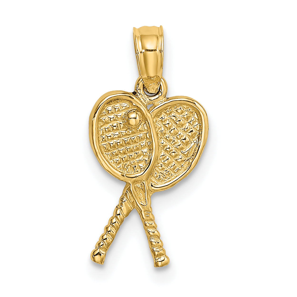 10K Tennis Racquets Pendant