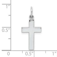 10k White Gold Cross Pendant