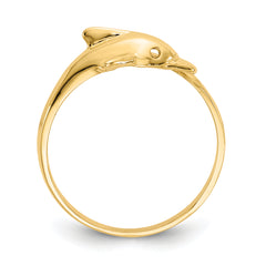 10k Dolphin Ring