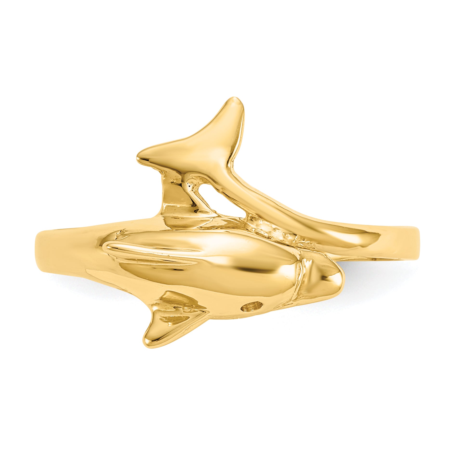 10k Dolphin Ring