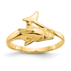 10k Dolphin Ring