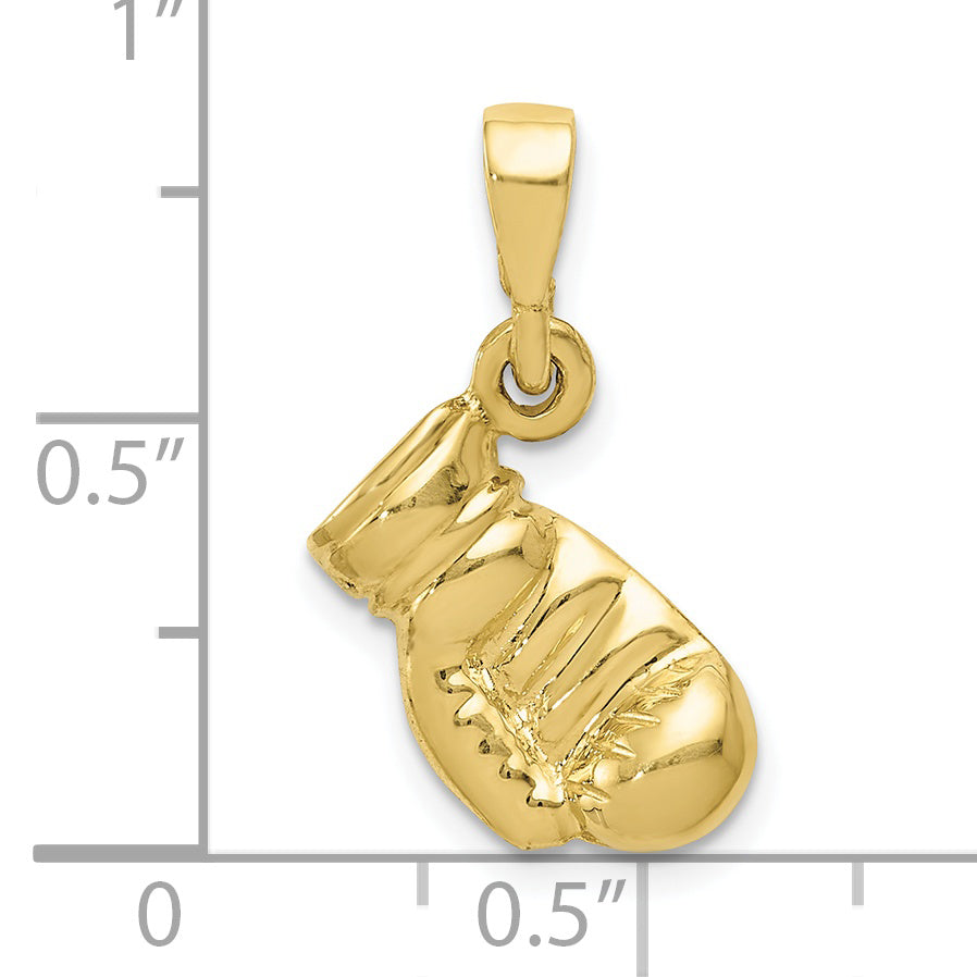 10k Boxing Glove Pendant