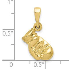 10k Boxing Glove Pendant