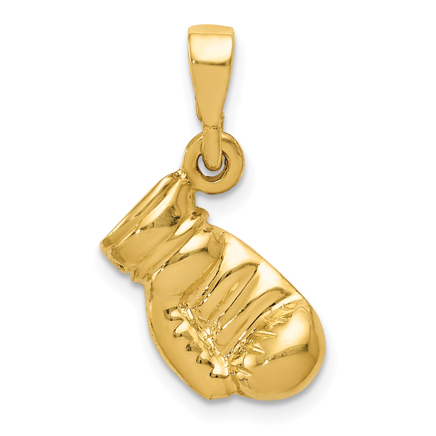 10k Boxing Glove Pendant