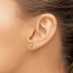 10K Mini Turtle Post Earrings