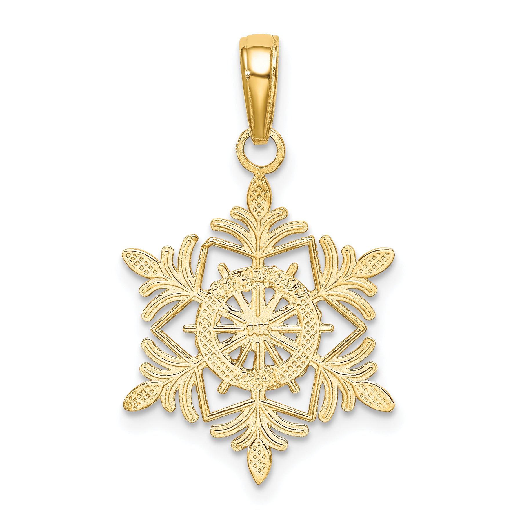 10k Snowflake Pendant