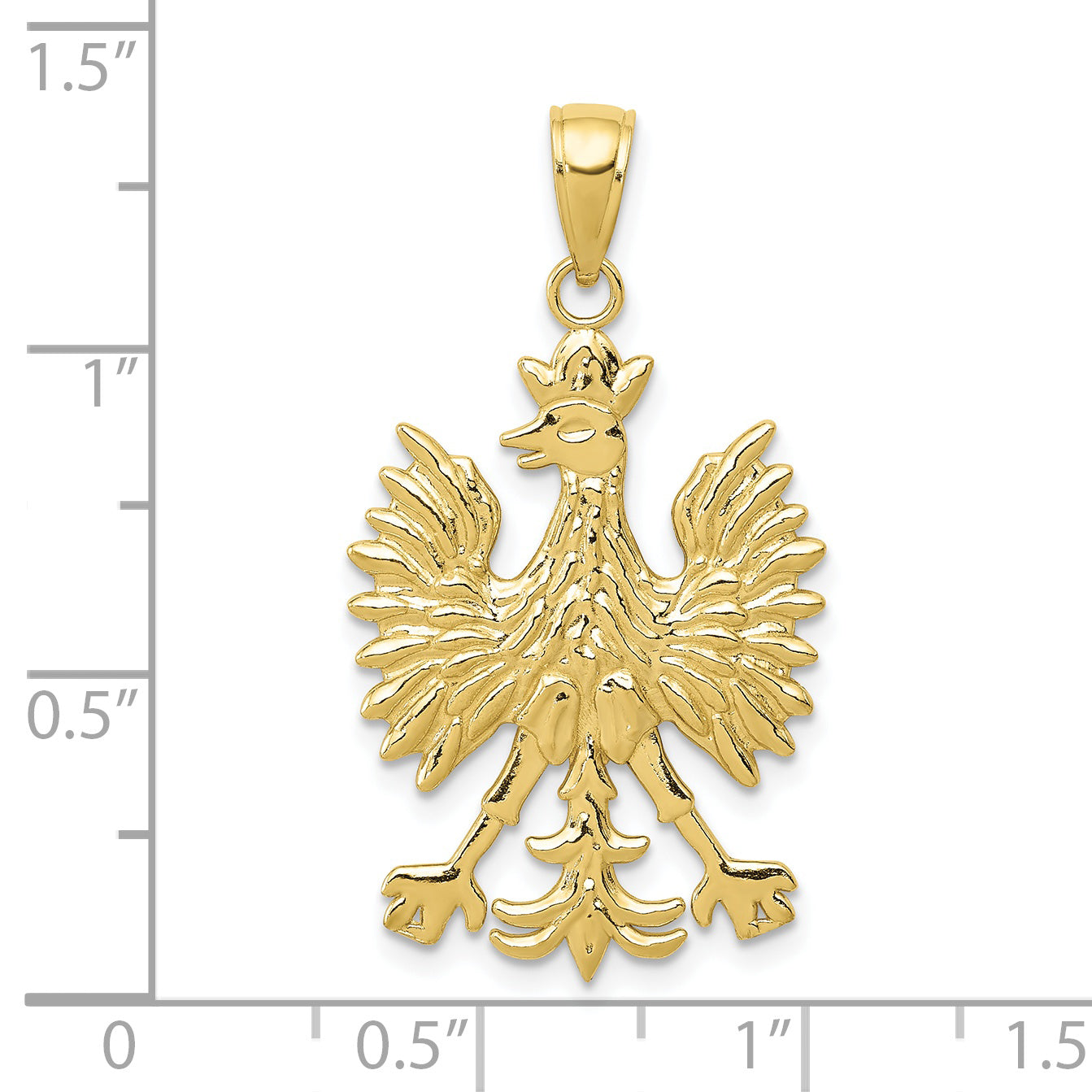 10K Phoenix Mythological Bird Charm