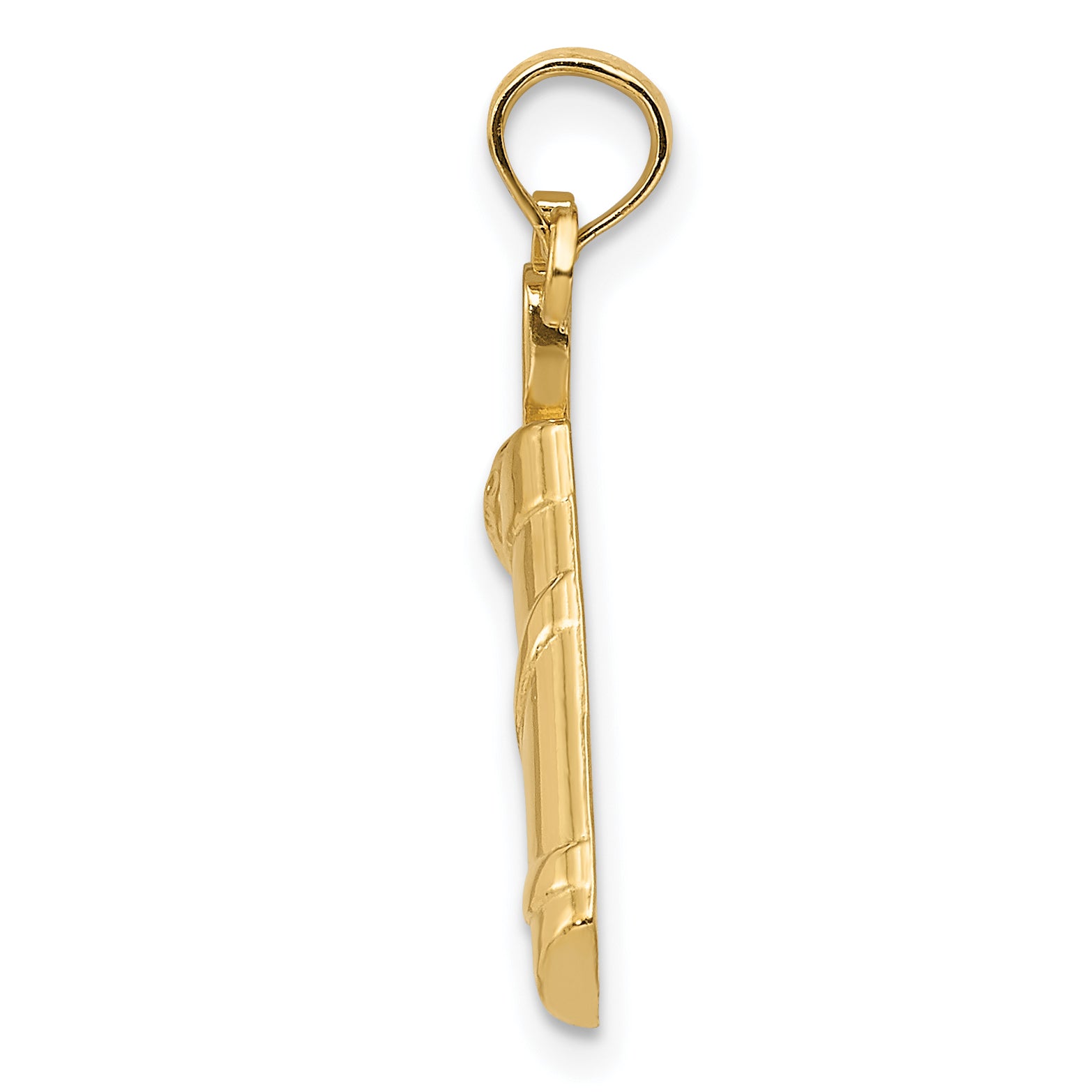 10k Polished Golf Bag Charm