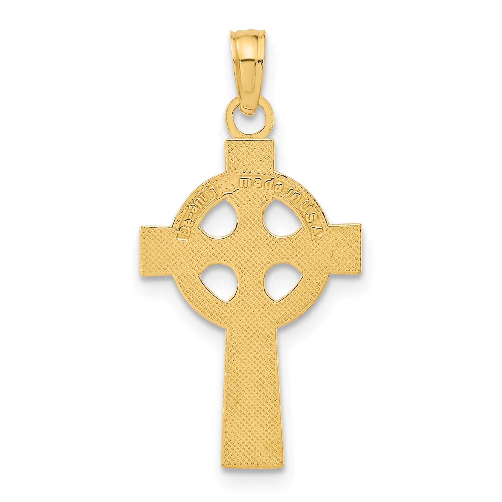 10k Celtic Cross w/Eternity Circle Pendant