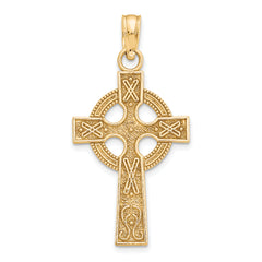 10k Celtic Cross w/Eternity Circle Pendant