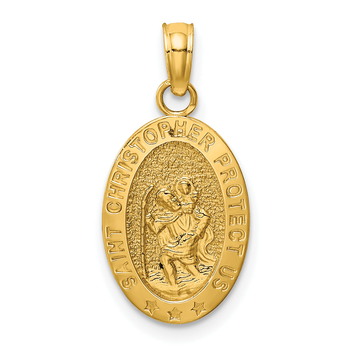 10k Saint Christopher Medal Pendant