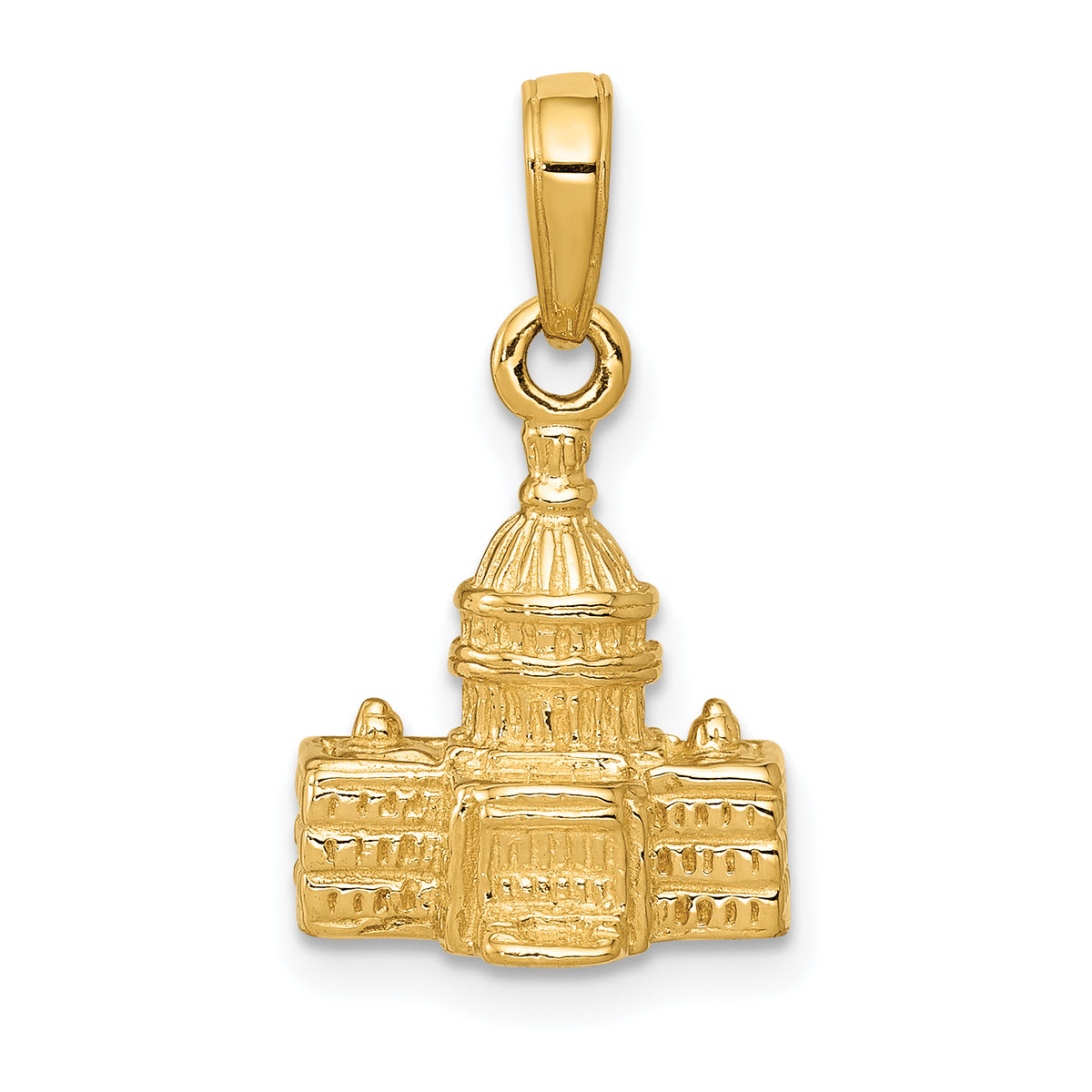 10k 3-D Washington D.C. Capital Building Pendant