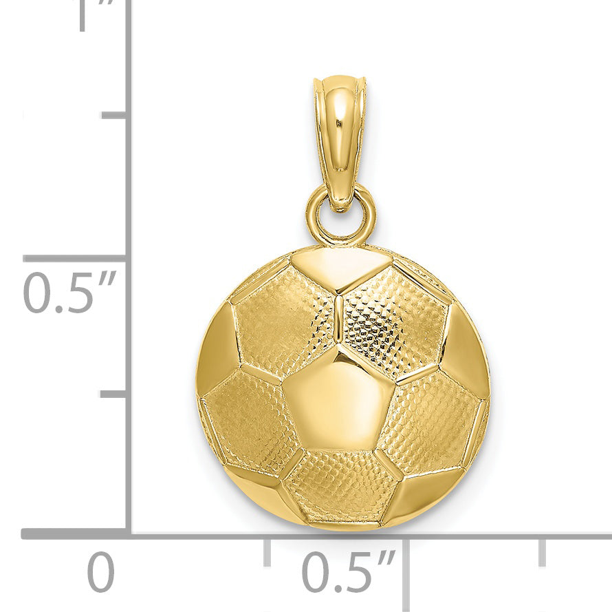 10K Soccer Ball Charm