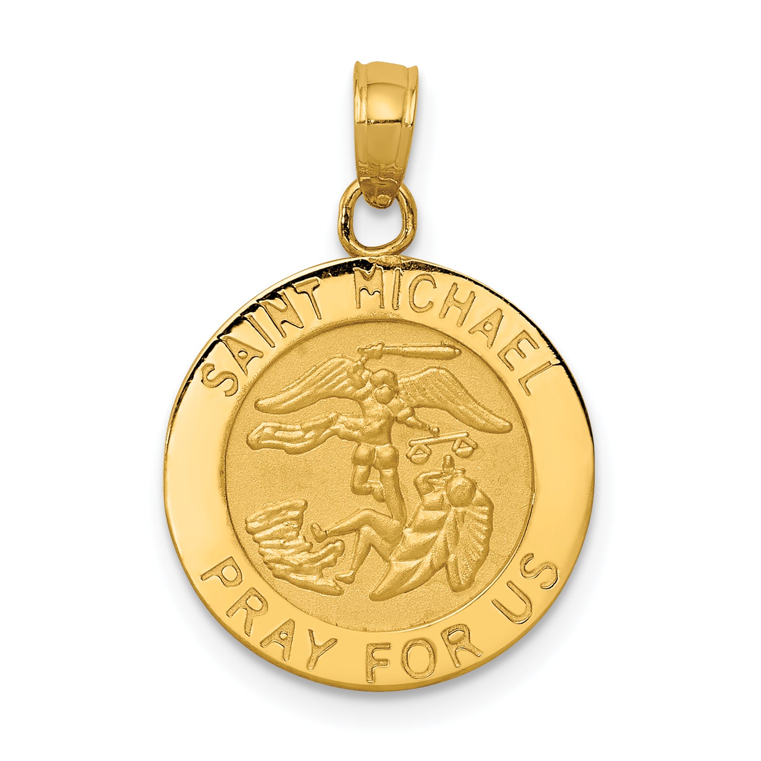 10k Saint Michael Medal Pendant