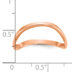 10K Rose Gold Wave Fashion Thumb Ring