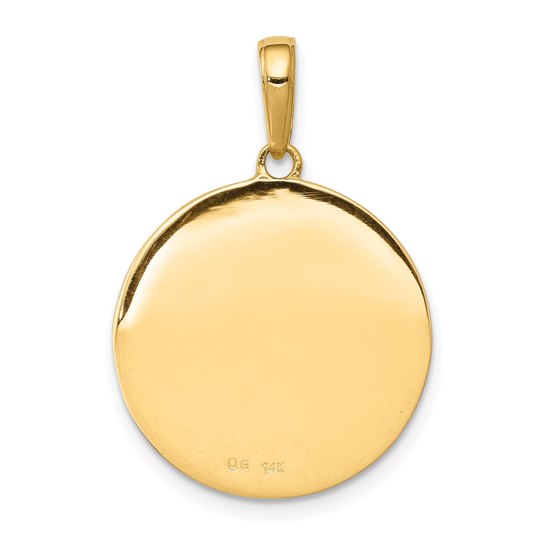 10k Saint Anthony Small Round Medal Pendant