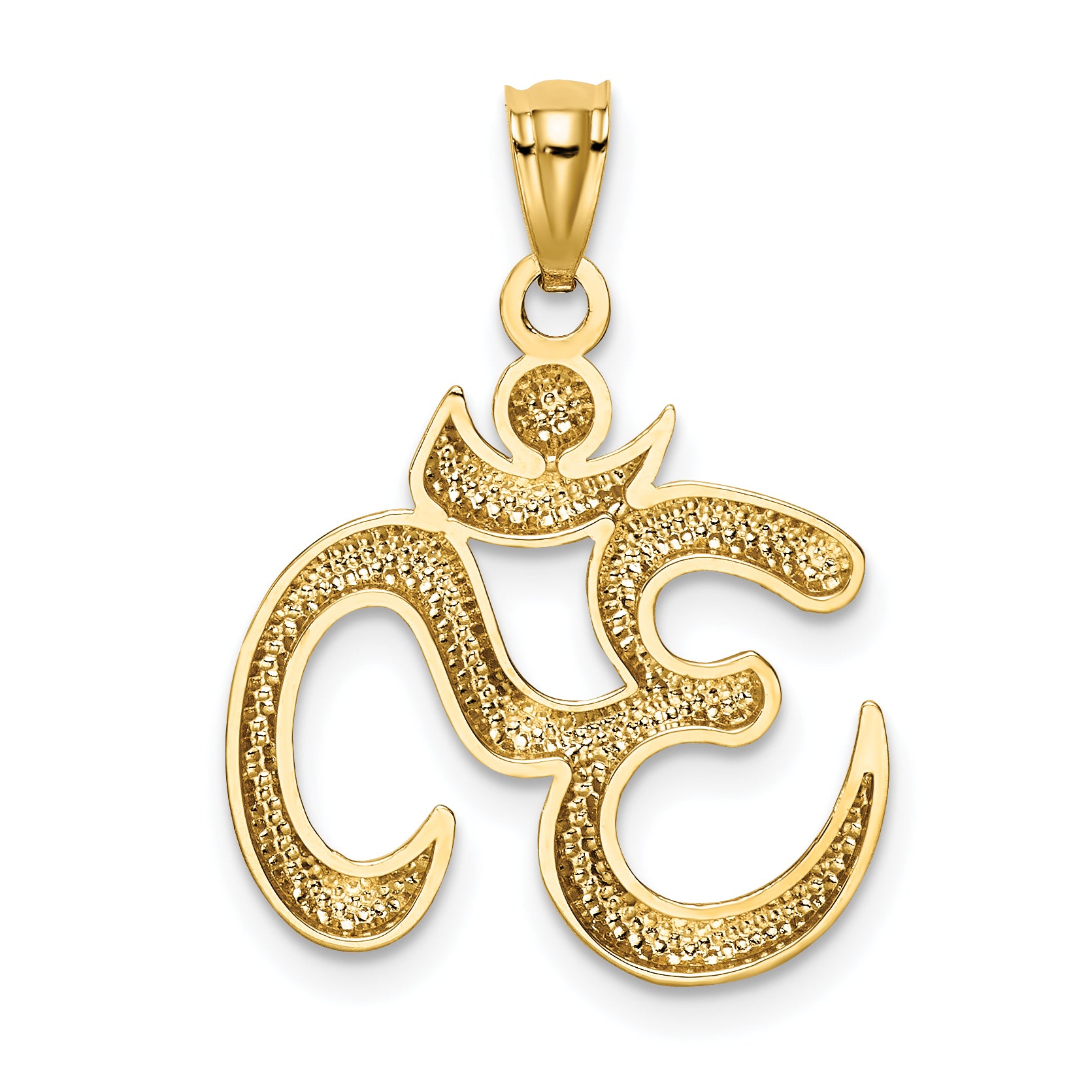 10k Polished Om Symbol Pendant