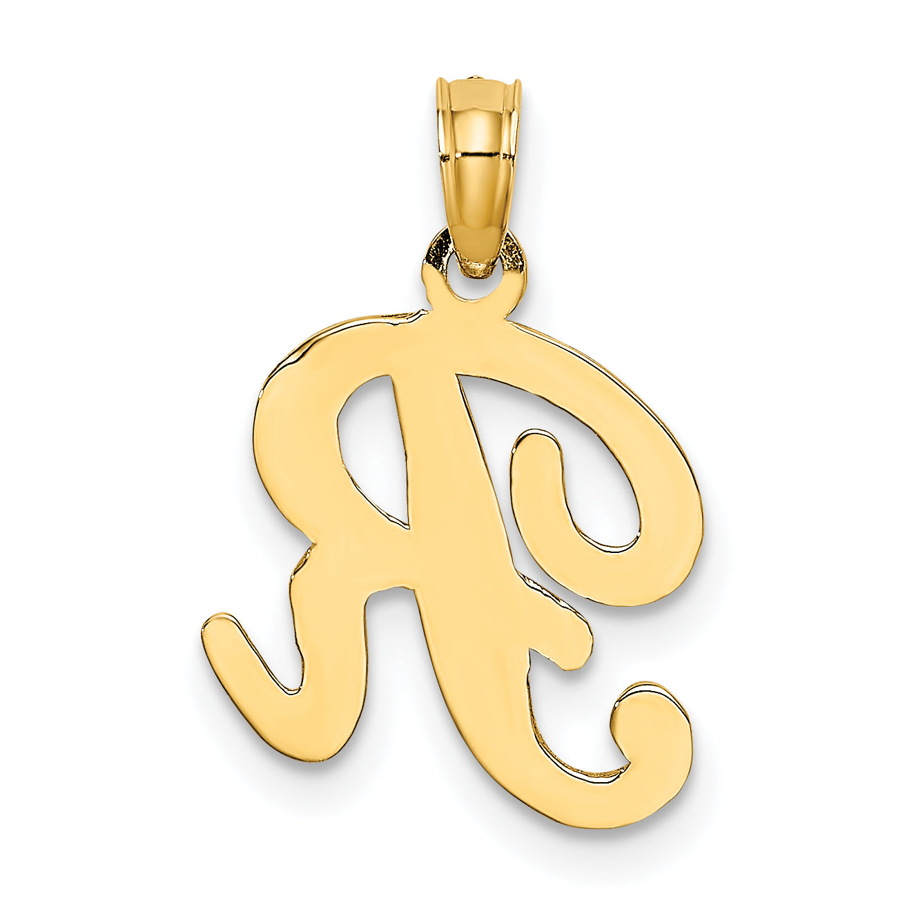 10K Polished R Script Initial Charm