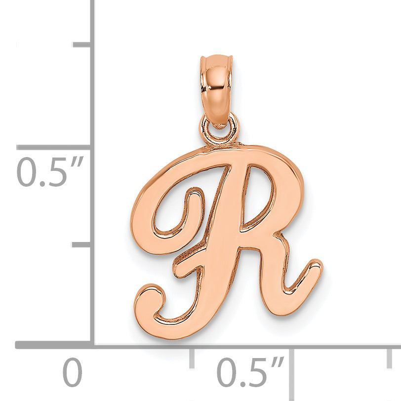 10K Polished R Script Initial Charm