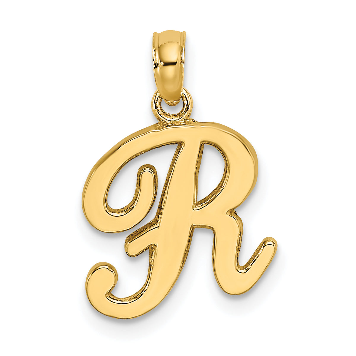 10K Polished R Script Initial Charm